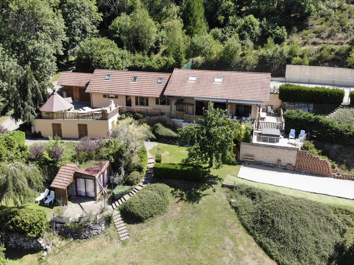 Domaine du Gomm vue drone Vue du Domaine du Gomm