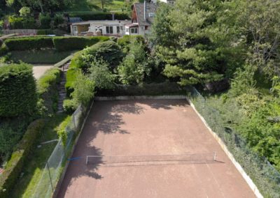 Terrain de tennis gite orchidée